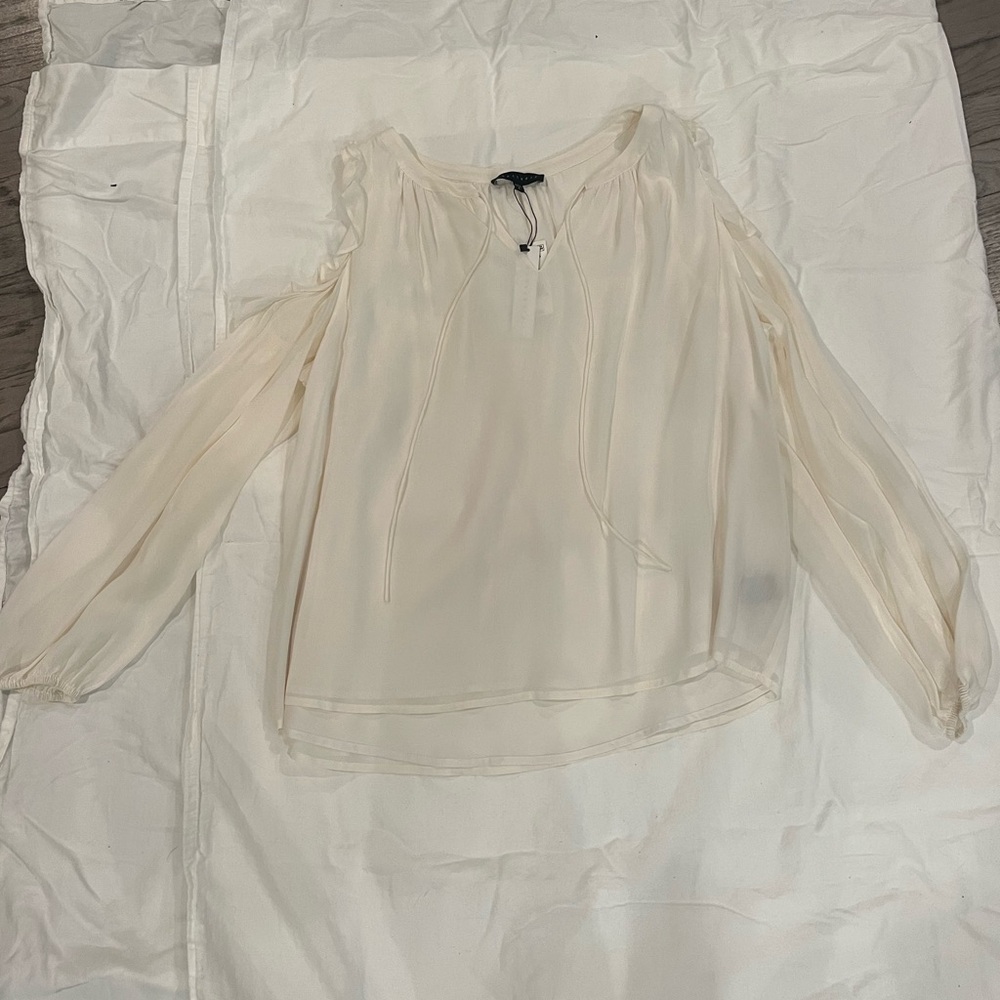 NEW WITH TAGS Sanctuary Off White Blouse Size Large